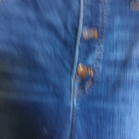 Madewell Jeans Women's Blue High Rise Skinny Distressed Button Front Size 31 - Picture 6 of 10